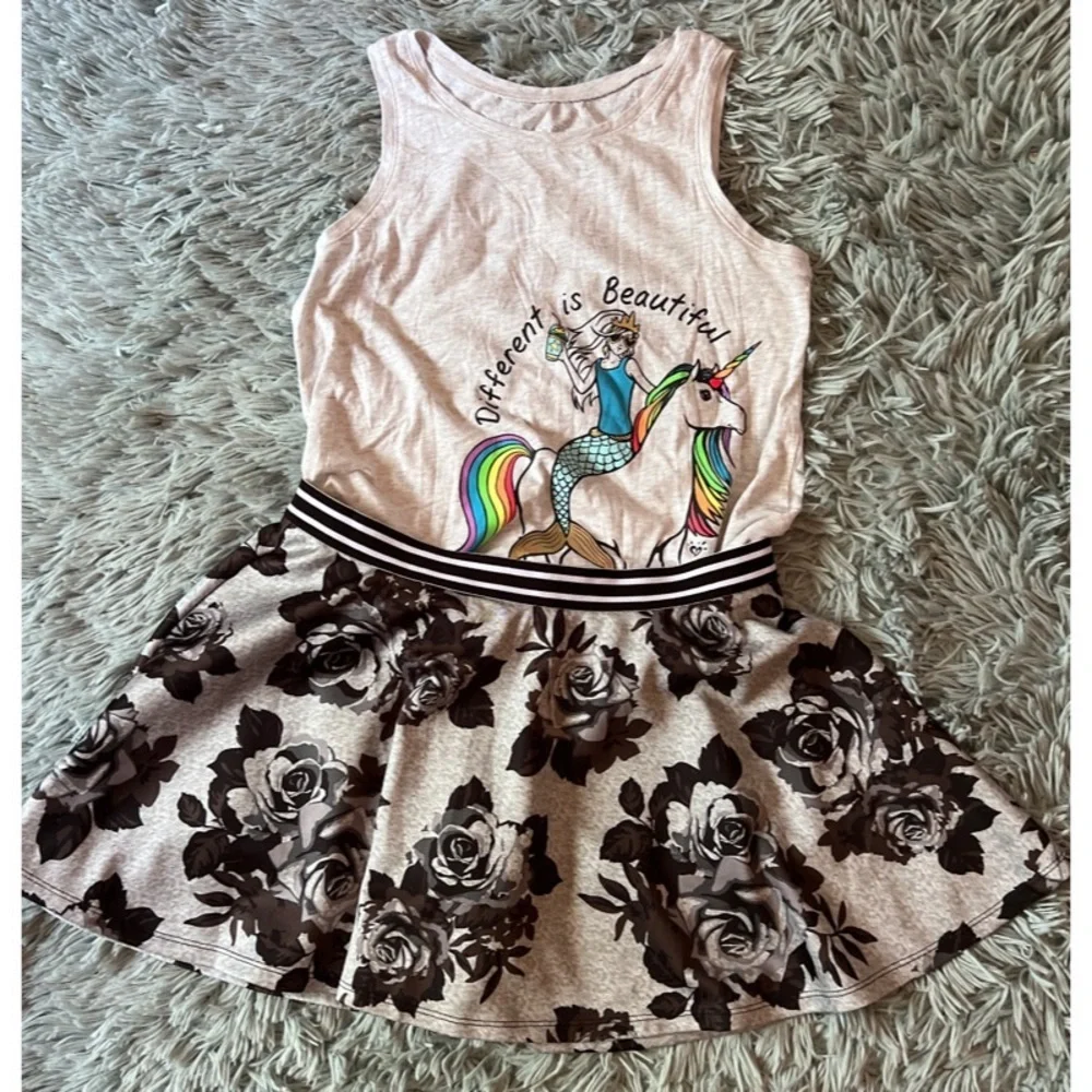 5 Piece Sequins Floral Set